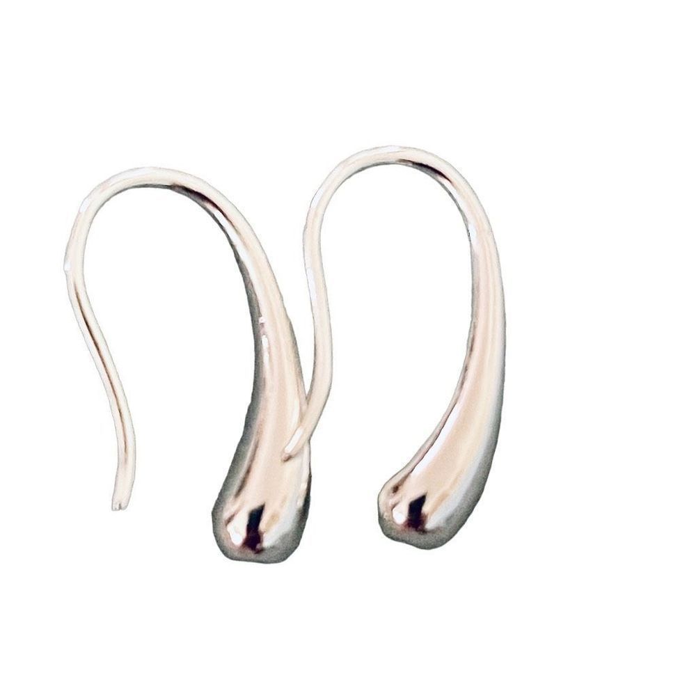 NEW 925 Sterling Silver Teardrop‎ French Hook Earrings - Picture 3 of 11